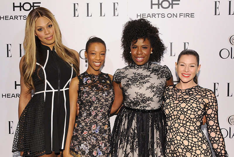 Illustration for article titled Seriously Pretty Party Dresses at the Elle Women in Television Event